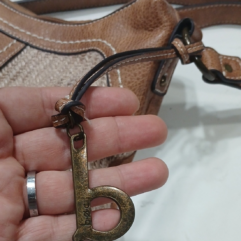 BOC Tan and Brown Women's Shoulder Bag Excellent Cond. All Man Made Materials - Picture 10 of 10